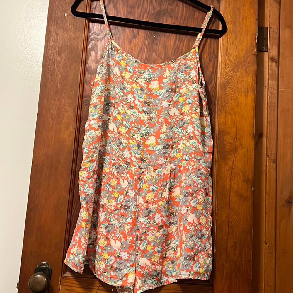 Lucca Couture flowered romper NWOT